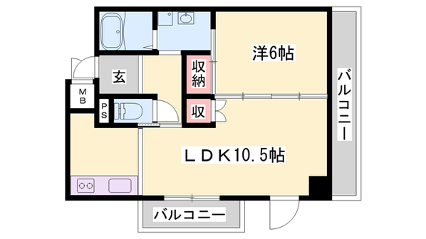 クリーンピア南大路時計台の物件間取画像